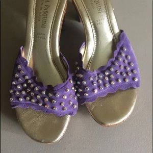 Chiara Pasquale sandals Suede 7 made in Italy